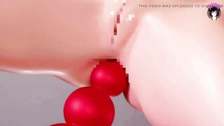 Teen Plays With Huge Anal Toy (3D HENTAI)