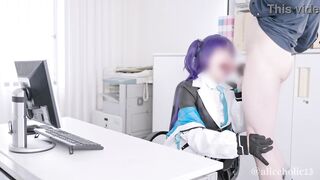 Hayase Yuka | Blue Archive Cosplay OfficeLove Hentai creampie compilation