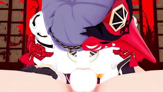 Kujou Sara Genshin Impact 3D Hentai Part 1/9