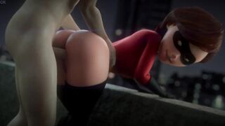 Helen Parr huge ass doggystyle anal sex - Incredibles (FpsBlyck)