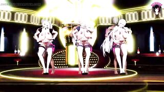 Huge Tits 3 Girls Fucked + Sexy Dance (3D HENTAI)