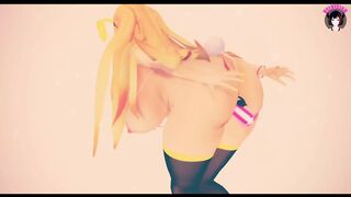 Cute BBW Dance + Hard Dildo Fuck (3D HENTAI)