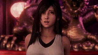 Tifa trying her best to have this new job