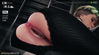 Marvel - Spider-Gwen Anal Threesome Blowjob Deal Gone Wrong (Animation with Sound)
