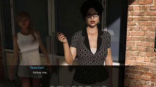 Lancaster boarding house: his girlfriend is jerking his cock in public, they got caught! - ep. 12