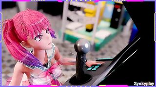 Arcade fucked girl Lever big cock virtual HD 60fps