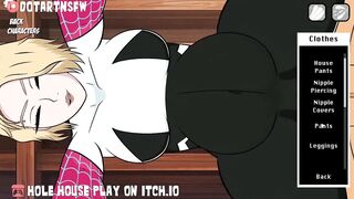 Lola Bunny Gwen Stacy Harley Quinn DoggyStyle Pregnant Sex - Hole House