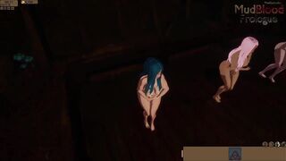 HentaiGame 3D riding gameplay testing clip MudBlood Prologue