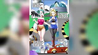 BULMA AND ANDROID 18 ARE FUCKED BY HUGE BLACKS