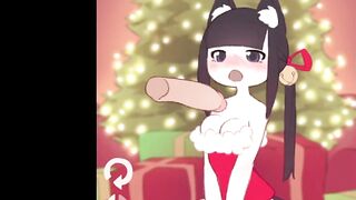 Cat Girl Christmas (Blowjob)