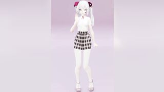 Hatsune Miku Dancing Renai Circulation MMD 3D - White Hair Color Edit Smixix