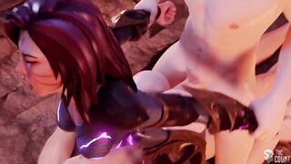 League of Legends - KDA Kai'sa Creampied Multiple Times Part 2 (Animation with Sound)