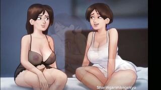 Summertime saga- diana and debbie threesome