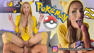Pikachu Cosplay Girl PMV - Pokémon Ahegao Hentai (Fuck Blowjob Feet Footjob Facial Cumshot UwU girl)