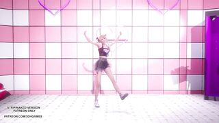 [MMD] STAYC - Teddy Bear Marie Rose Sexy Kpop Dance 4K 60FPS Doa Uncensored
