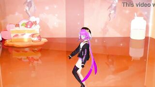 Griseo Honkai Impact Undress Dancing Hentai Song Melancholic Small Tits Girl Sport Top MMD 3D Purple Hair Color Edit Smixix