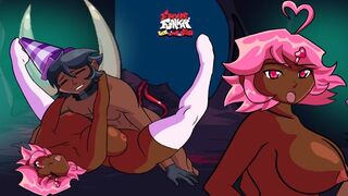 Friday Night Funkin Animation Imposter But Human Pink and Gray Having Sex CREAMPIE CUM INSIDE