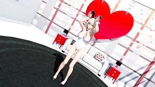 【4K / MMD R18】Kitagawa cute bunny