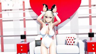 【4K / MMD R18】Kitagawa cute bunny