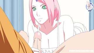 Naruto XXX Porn Parody - Sakura & Naruto Blowjob Animation (Hard Sex) ( Anime Hentai)