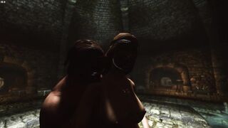 Skyrim. Juicy spanking and jerking off in the Thieves' Guild