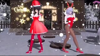 2 Cuties Dancing + Threesome Sex (3D HENTAI)