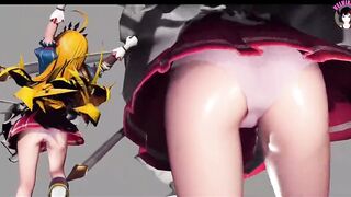 Cute Teen Dancing (Pussy Big Angle) (3D HENTAI)