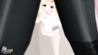 Ballbusting Animation - Kizuna Ai Boss Bitch