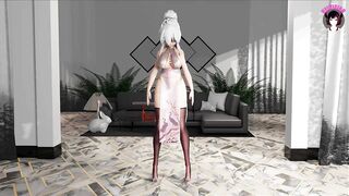 Sexy Girl In Black Stockings Dancing (3D HENTAI)