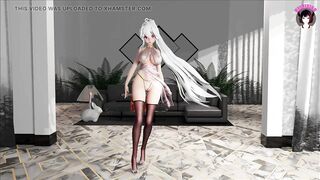 Sexy Girl In Black Stockings Dancing (3D HENTAI)