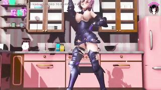 Sexy Warrior Girl Showing Her Pussy While Dancing (3D HENTAI)
