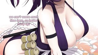 Yuzuriha makes you cum in 2 minutes JOI(quickshot, femdom, feet, big breasts, jerk off instructions)