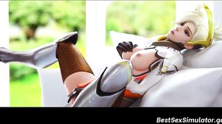 Overwatch Mercy and Tracer sex compilation