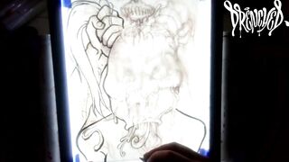 When She Manages to Fit Your Cock & Balls in Her Mouth at The Same Time - Cumshot Drawing Timelapse