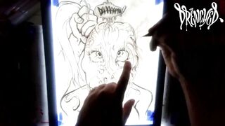 When She Manages to Fit Your Cock & Balls in Her Mouth at The Same Time - Cumshot Drawing Timelapse