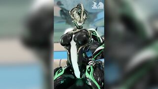 Nyx Prime Warframe Riding Frost's Cock