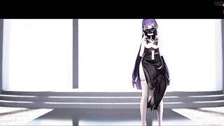 Genshin Impact - Raiden - Sexy Dance With Mask + Threesome Sex (3D HENTAI)