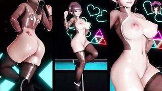 Sexy Thick Elf Dancing + Multiple Angle (3D HENTAI)