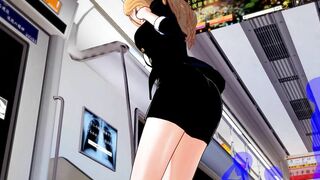 Lucy Koikatsu Hentai 3D Masturbation in Train