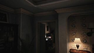 Resident Evil 8 - Prettier than Lady Dimitrescu - Mia Winters - Peeping Naked Wife while Cooking
