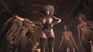 Resident Evil Village Lady Dimitrescu Black Corset - 3D Hentai