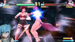 Sex Game [strip Fights] CLAUDIA VS YUKINA