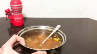 【無修正】カップヌードルでオナニーしてみた! I Masturbated with Cup Noodles!
