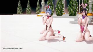 [MMD] SOMI - BIRTHDAY Naked Dance Evangelion Rei Ayanami Asuka Langley Sōryū Mari Illustrious Makina