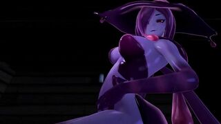 Halloween Night with Slime-Girl - Eris (3D Hentai, 4K, 60FPS, Uncensored)