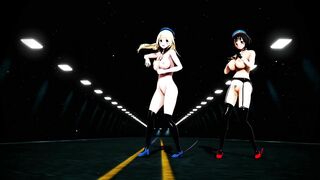 Mmd KanColle Kaohsiung and Atago will make all Man Cum 3D Animation