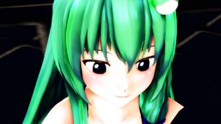 Sanae "you Wanted to see something like This, Right?" [touhou MMD]