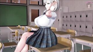Hard Fucking Huge Tits Teen in Classroom
