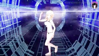 Genshin Impact - Lumine - Cute Dance In Sexy Black Panties + Sex Scenes (3D HENTAI)