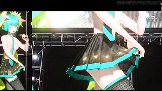 Cute Miku Dancing + Camera Angle On Pussy (3D HENTAI)
